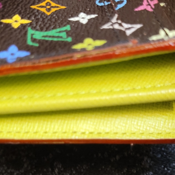 Louis Vuitton Monogram Multicolor Portefeuille Sarah Wallet Black - Picture 5 of 8